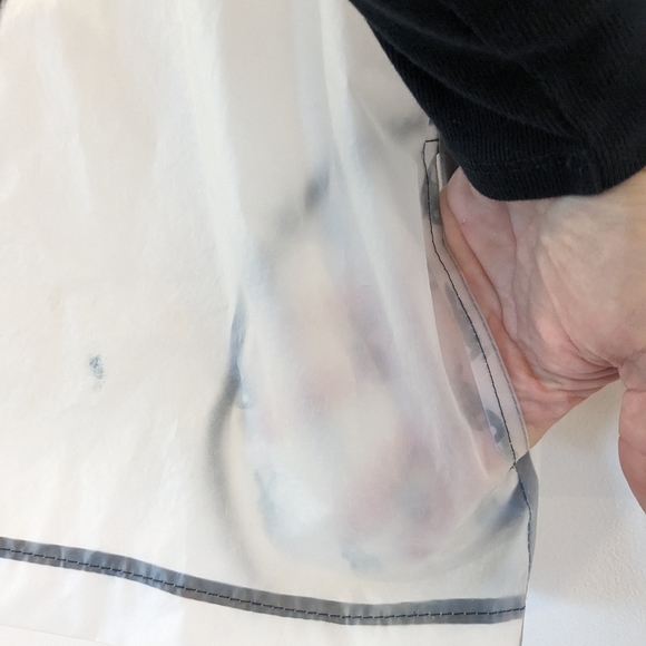 SEED Heritage Translucent Hooded Zip-up Collar Raincoat with Pockets Youth 4-5 - Picture 5 of 10